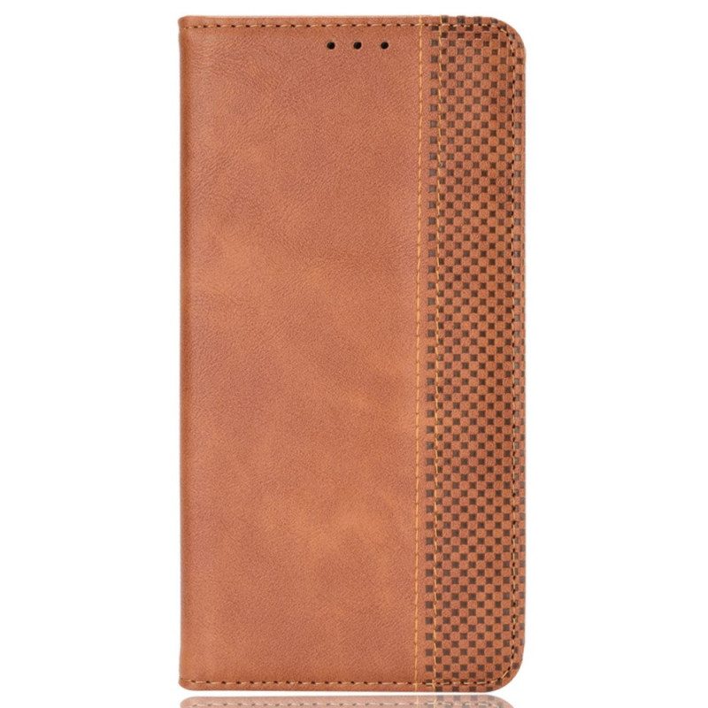 Folio Cover Poco M5 Custodia in pelle Stile Stilizzato In Pelle