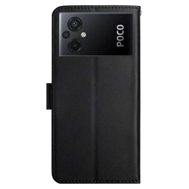 Folio Cover Poco M5 Vera Pelle Nappa