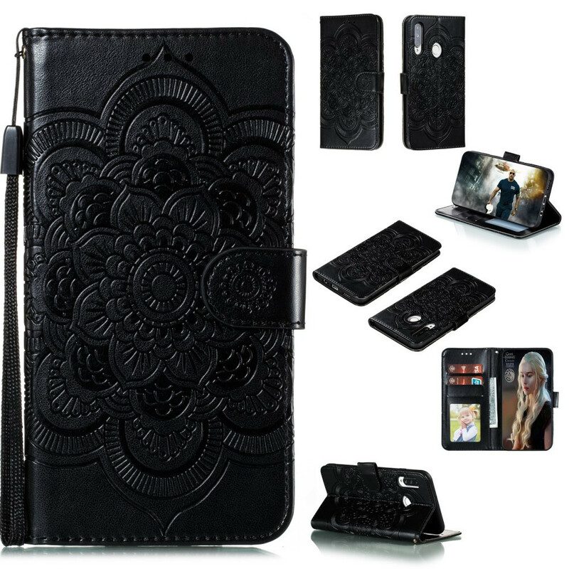 Custodia in pelle Huawei Y7p Mandala Completo