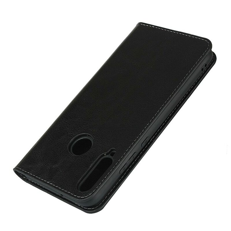 Folio Cover Huawei Y7p Custodia in pelle Pelle Vera