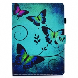 Folio Cover iPad Pro 11" (2022) Farfalle Verdi