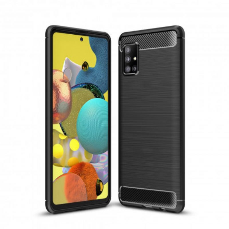 Cover Samsung Galaxy A51 5G Fibra Di Carbonio Spazzolata