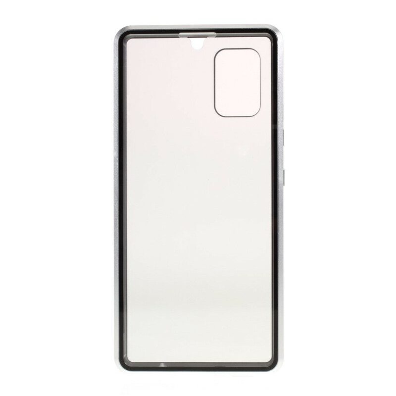 Cover Samsung Galaxy A51 5G Vetro Temperato Anteriore E Posteriore E Metallo