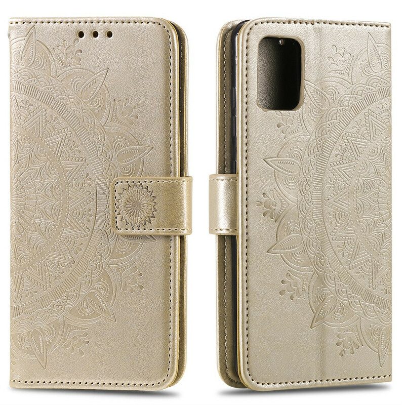 Custodia in pelle Samsung Galaxy A51 5G Mandala Del Sole