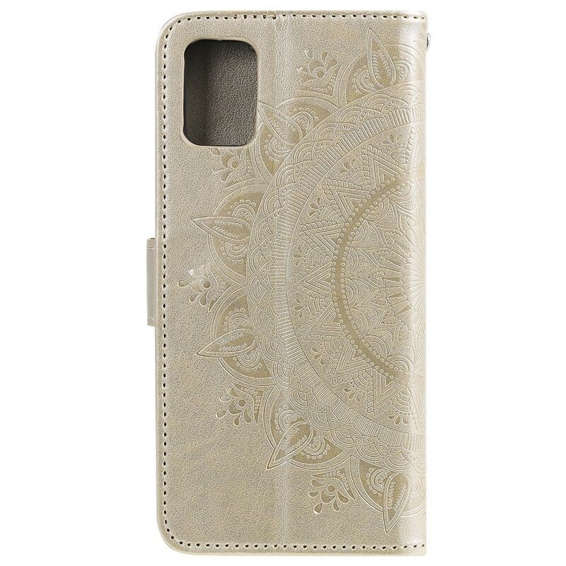 Custodia in pelle Samsung Galaxy A51 5G Mandala Del Sole