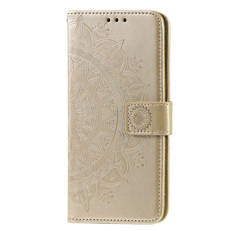 Custodia in pelle Samsung Galaxy A51 5G Mandala Del Sole