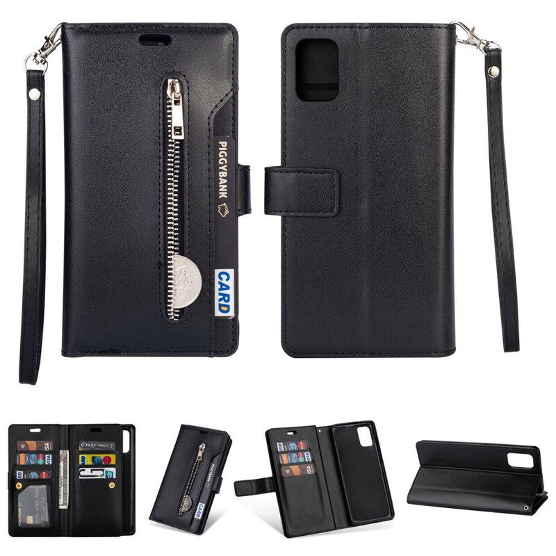 Folio Cover Samsung Galaxy A51 5G Borsa Con Cordino