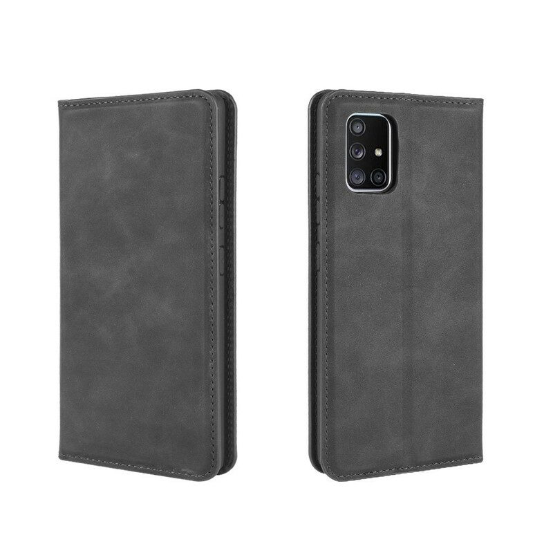 Folio Cover Samsung Galaxy A51 5G Custodia in pelle Effetto Pelle Morbida