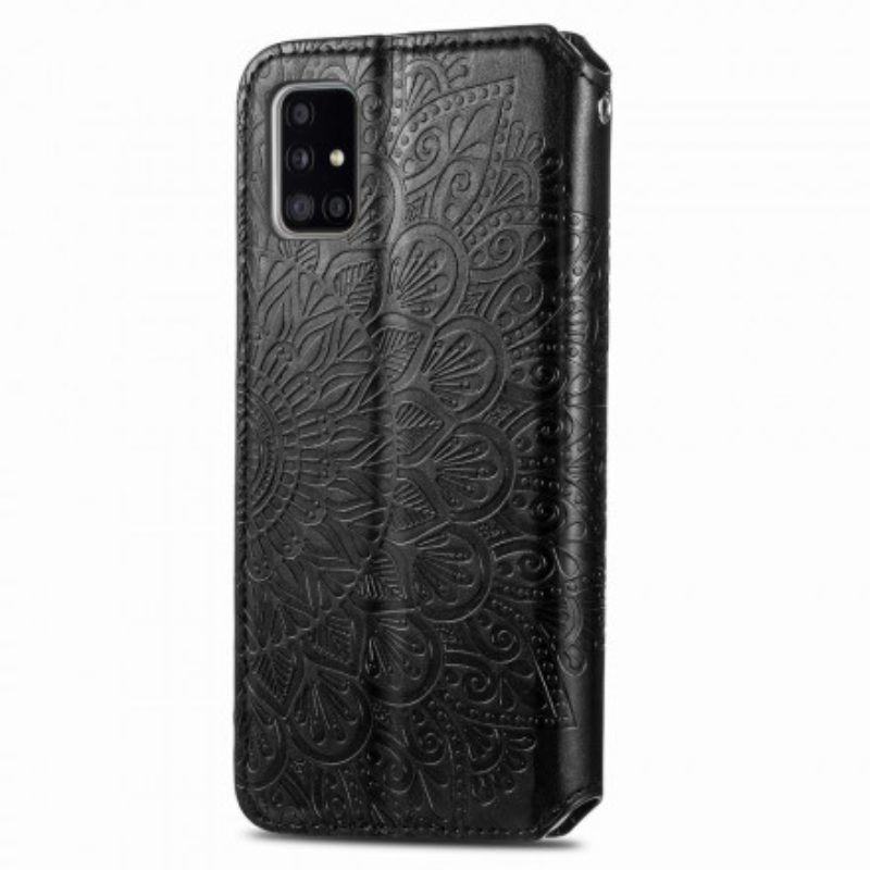 Folio Cover Samsung Galaxy A51 5G Custodia in pelle Mandala