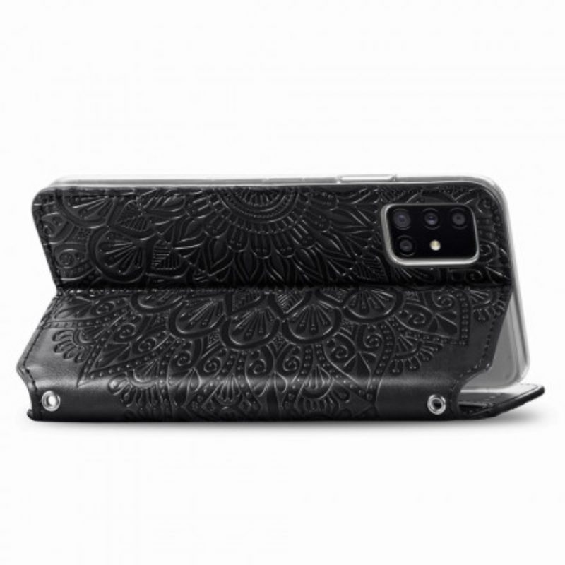 Folio Cover Samsung Galaxy A51 5G Custodia in pelle Mandala