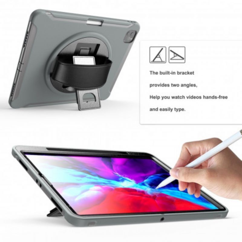 Cover iPad Pro 12.9" (2020) Cinghia Di Supporto E Supporto Per Stilo