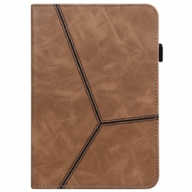 Custodia in pelle iPad Pro 12.9" (2020) Forme Geometriche