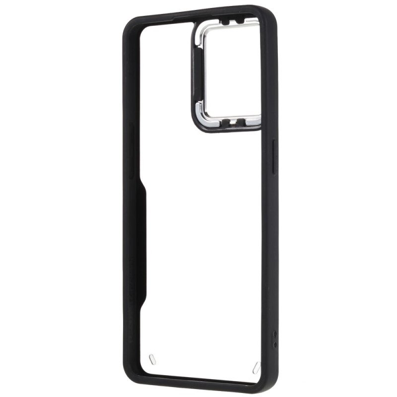 Cover Oppo Reno 7 Acrilico Trasparente E Contorno Colorato