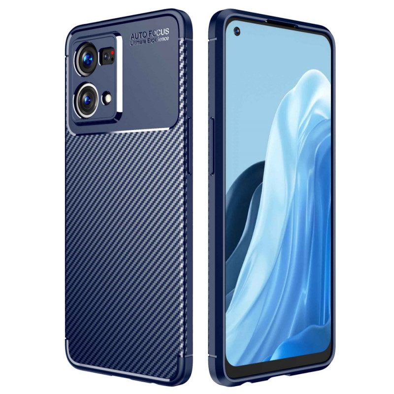 Cover Oppo Reno 7 Fibra Di Carbonio Flessibile