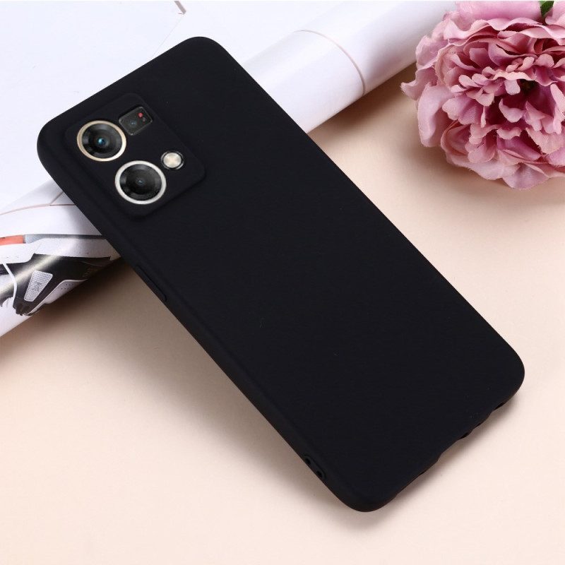 Cover Oppo Reno 7 Silicone Liquido Con Cordino