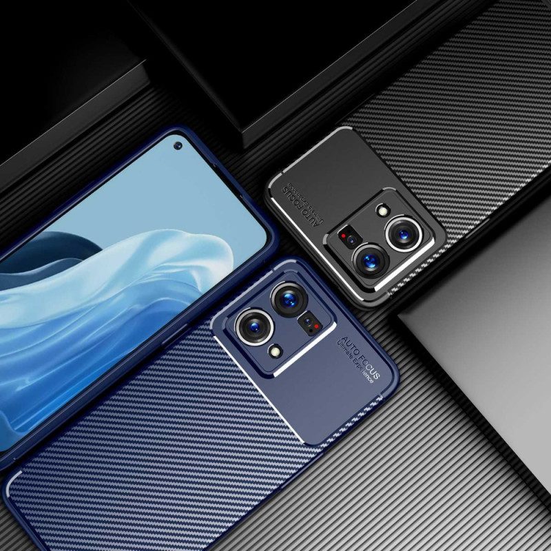 Cover Oppo Reno 7 Tubo In Fibra Di Carbonio