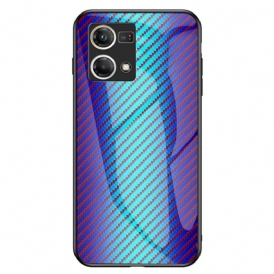 Cover Oppo Reno 7 Vetro Temperato In Fibra Di Carbonio