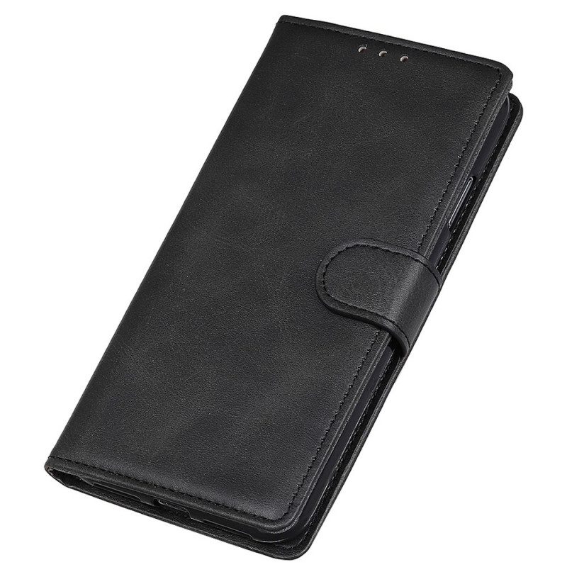 Custodia in pelle Oppo Reno 7 Stile In Pelle Opaca