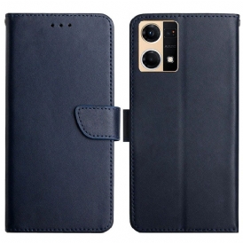 Custodia in pelle Oppo Reno 7 Vera Pelle Nappa