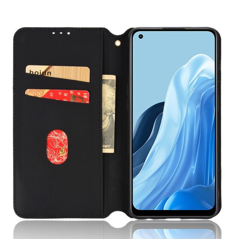 Folio Cover Oppo Reno 7 Custodia in pelle Effetto Pelle Cubo 3d