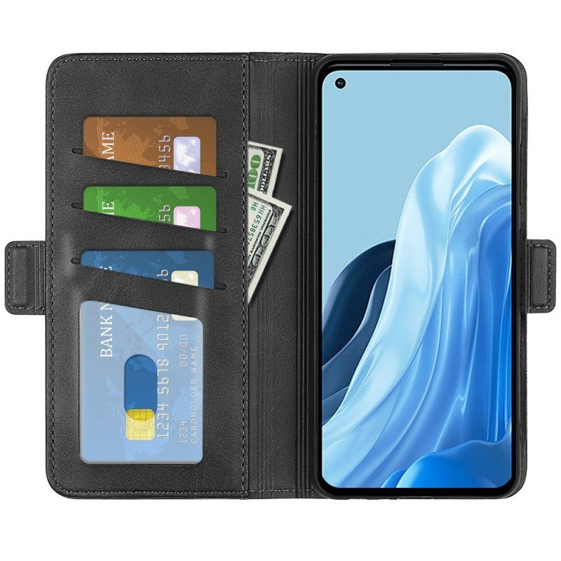 Folio Cover Oppo Reno 7 Doppia Chiusura