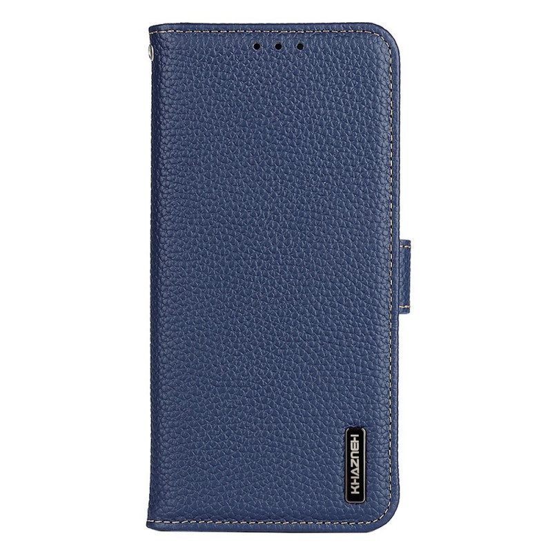 Folio Cover Oppo Reno 7 Khazneh Pelle Di Litchi