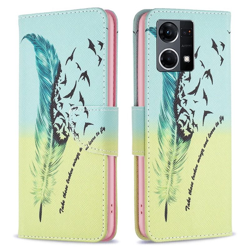 Folio Cover Oppo Reno 7 Piuma