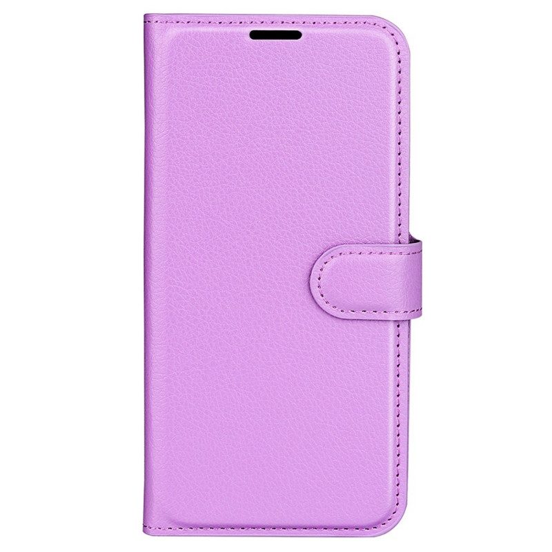 Folio Cover Oppo Reno 7 Stile Classico In Pelle