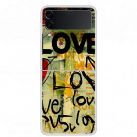 Folio Cover Samsung Galaxy Z Flip 3 5G Custodia in pelle Amore E Amore