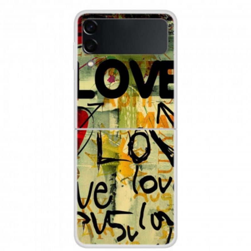 Folio Cover Samsung Galaxy Z Flip 3 5G Custodia in pelle Amore E Amore