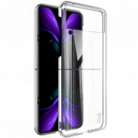 Folio Cover Samsung Galaxy Z Flip 3 5G Custodia in pelle Cristallo Imak