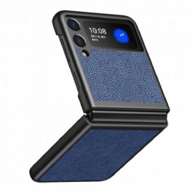 Folio Cover Samsung Galaxy Z Flip 3 5G Custodia in pelle Design In Pelle Stile