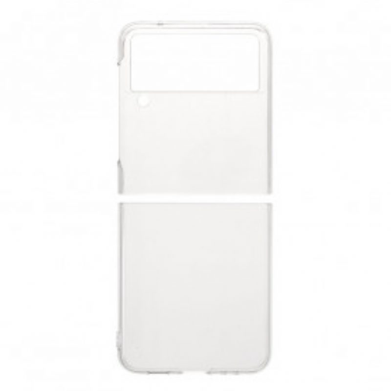 Folio Cover Samsung Galaxy Z Flip 3 5G Custodia in pelle Trasparente