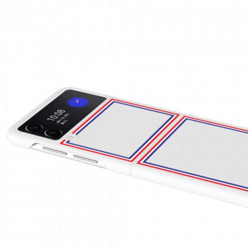 Folio Cover Samsung Galaxy Z Flip 3 5G Custodia in pelle Tricolore