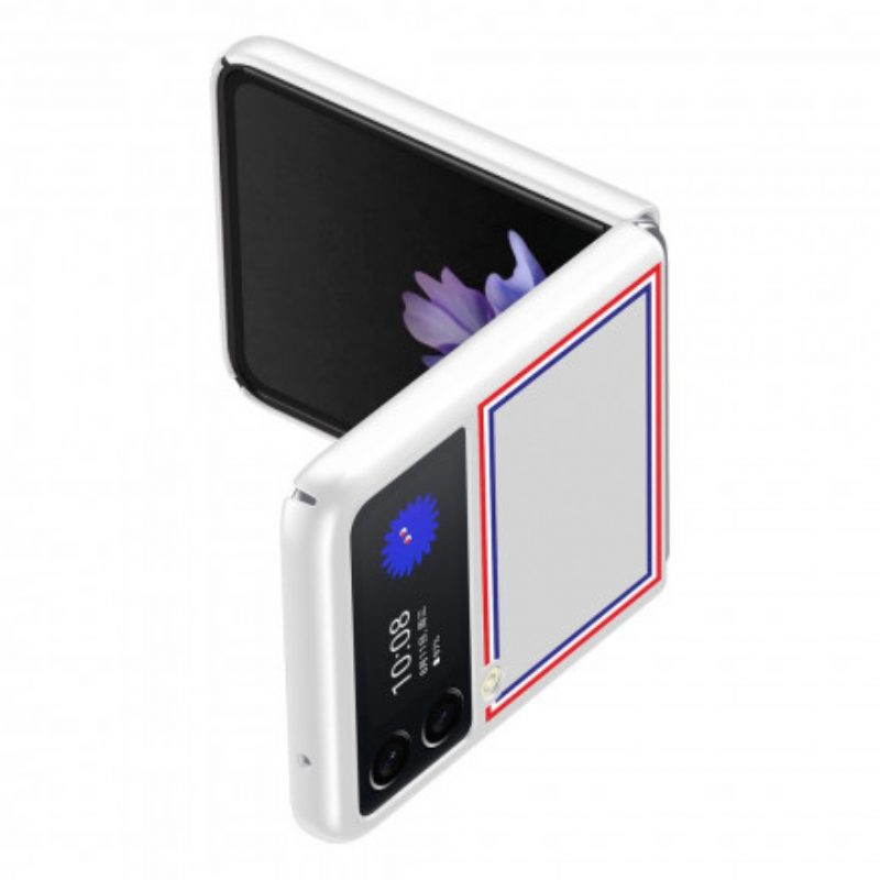 Folio Cover Samsung Galaxy Z Flip 3 5G Custodia in pelle Tricolore