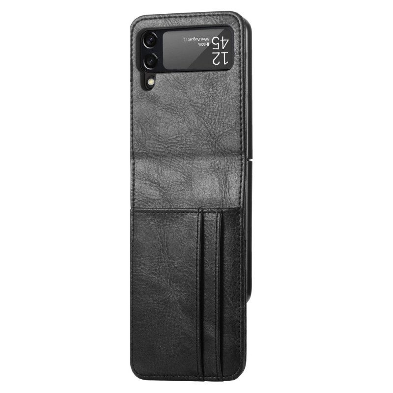 Folio Cover Samsung Galaxy Z Flip 3 5G Portafoglio Custodia in pelle Portafoglio In Pelle Stile