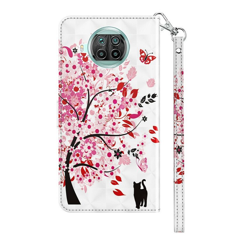 Custodia in pelle Xiaomi Mi 10T Lite Albero Rosa