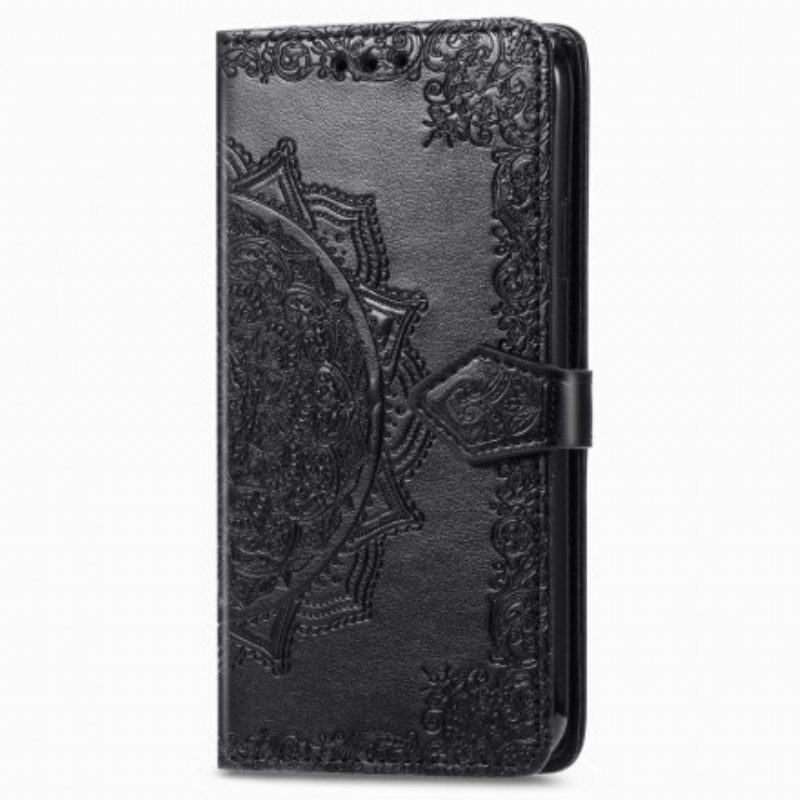 Custodia in pelle Xiaomi Mi 10T Lite Mandala Medioevo