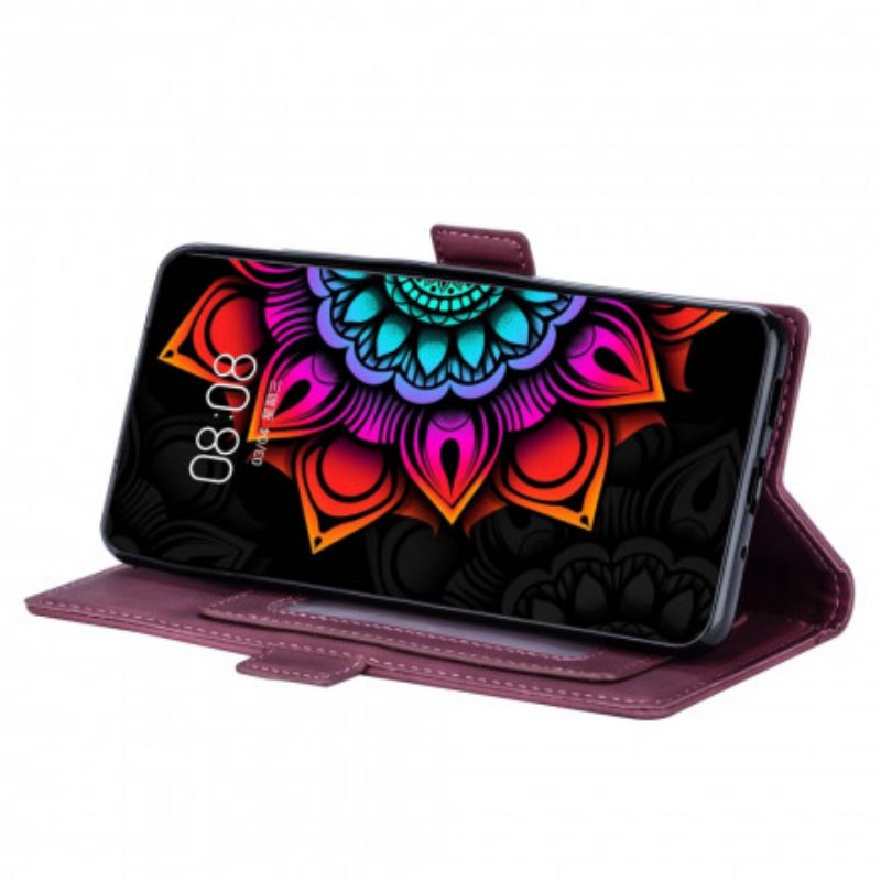 Custodia in pelle Xiaomi Mi 10T Lite Mandala Strappy