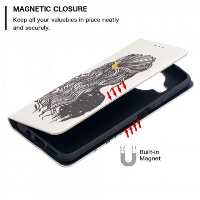 Folio Cover Xiaomi Mi 10T Lite Custodia in pelle Bei Capelli