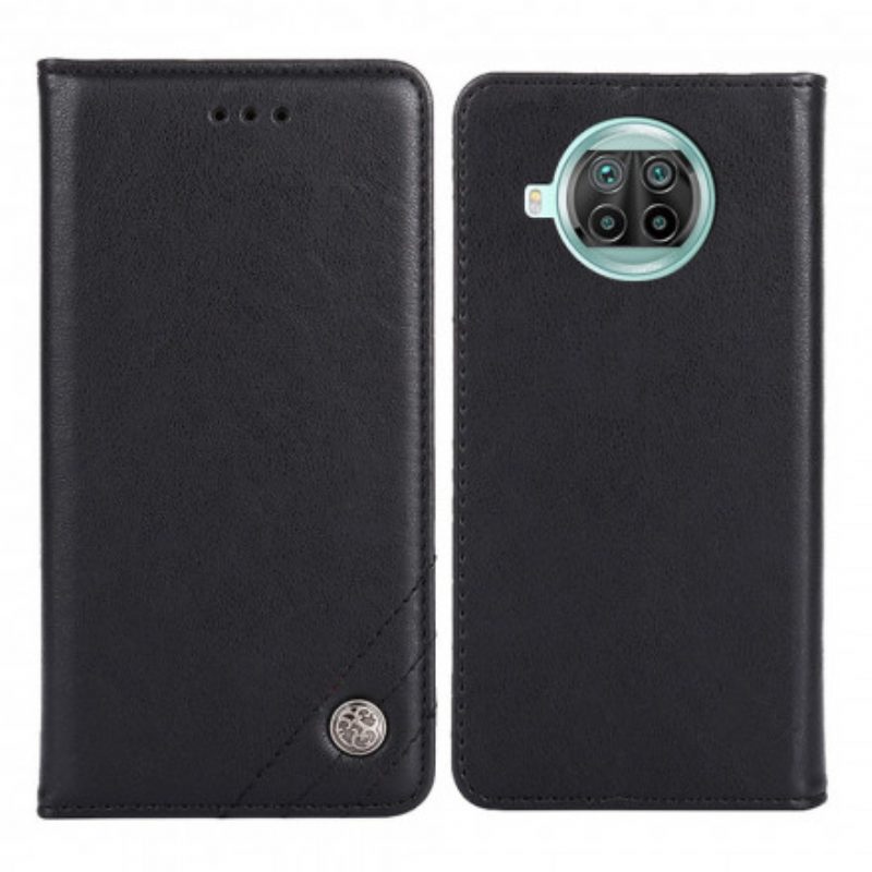 Folio Cover Xiaomi Mi 10T Lite Custodia in pelle Stile In Pelle Con Rivetto