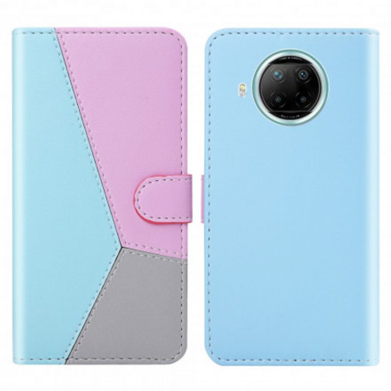 Folio Cover Xiaomi Mi 10T Lite Effetto Pelle Tricolore