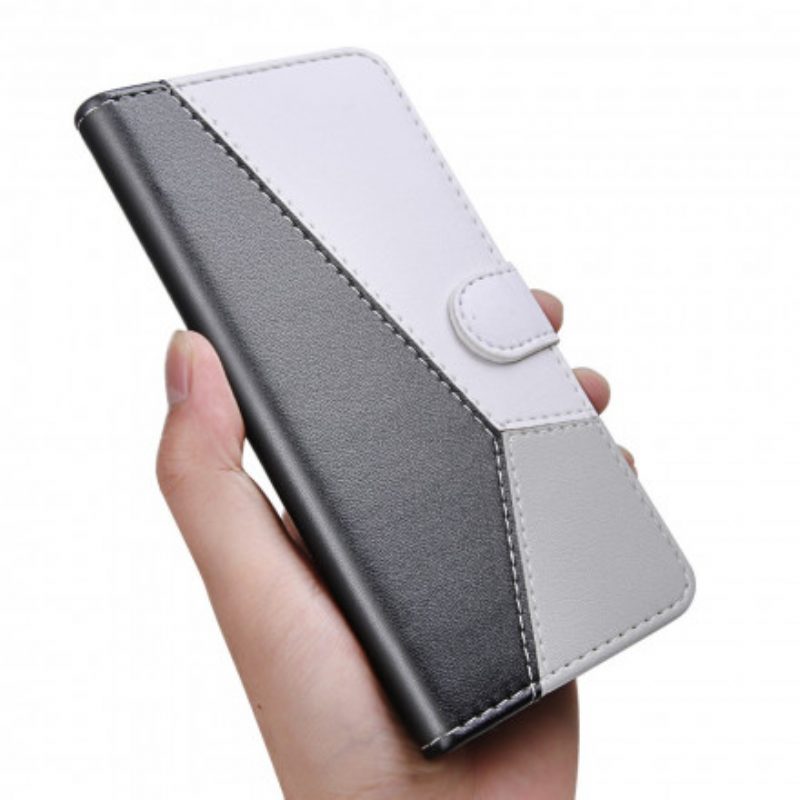 Folio Cover Xiaomi Mi 10T Lite Effetto Pelle Tricolore