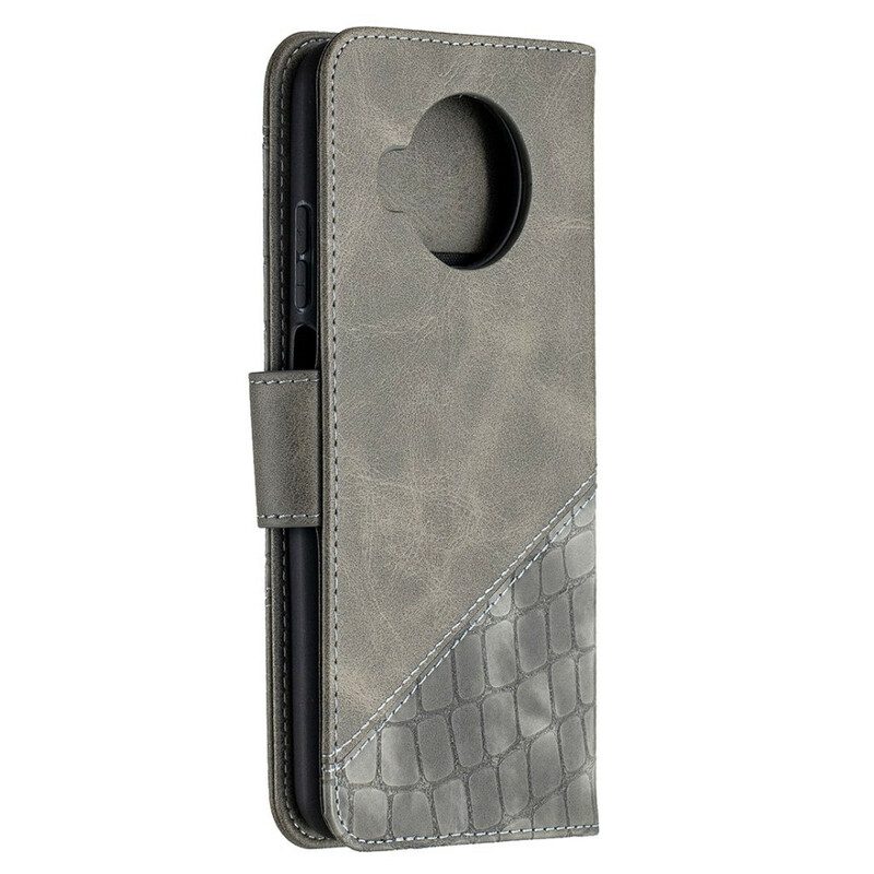 Folio Cover Xiaomi Mi 10T Lite Pelle Di Coccodrillo