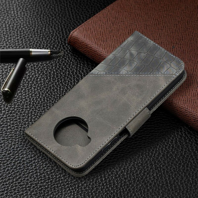 Folio Cover Xiaomi Mi 10T Lite Pelle Di Coccodrillo