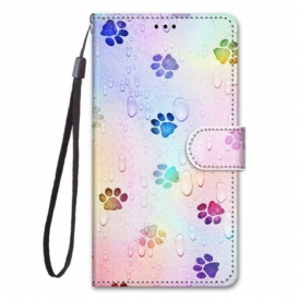 Folio Cover Xiaomi Mi 10T Lite Tracce Di Gatto