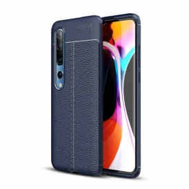 Cover Xiaomi Mi 10 / 10 Pro Doppia Linea Litchi Effetto Pelle