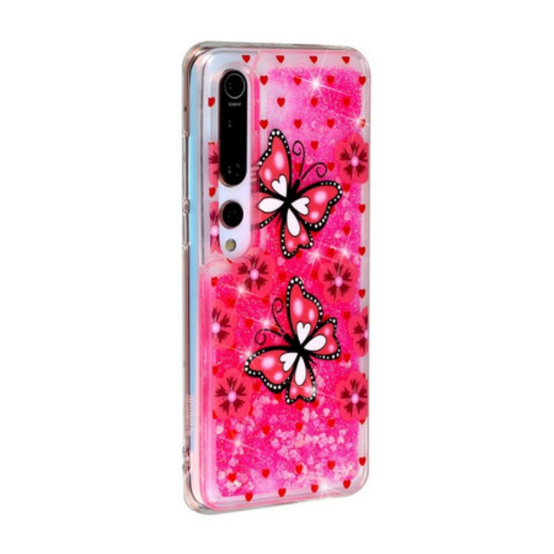 Cover Xiaomi Mi 10 / 10 Pro Farfalle Di Paillettes