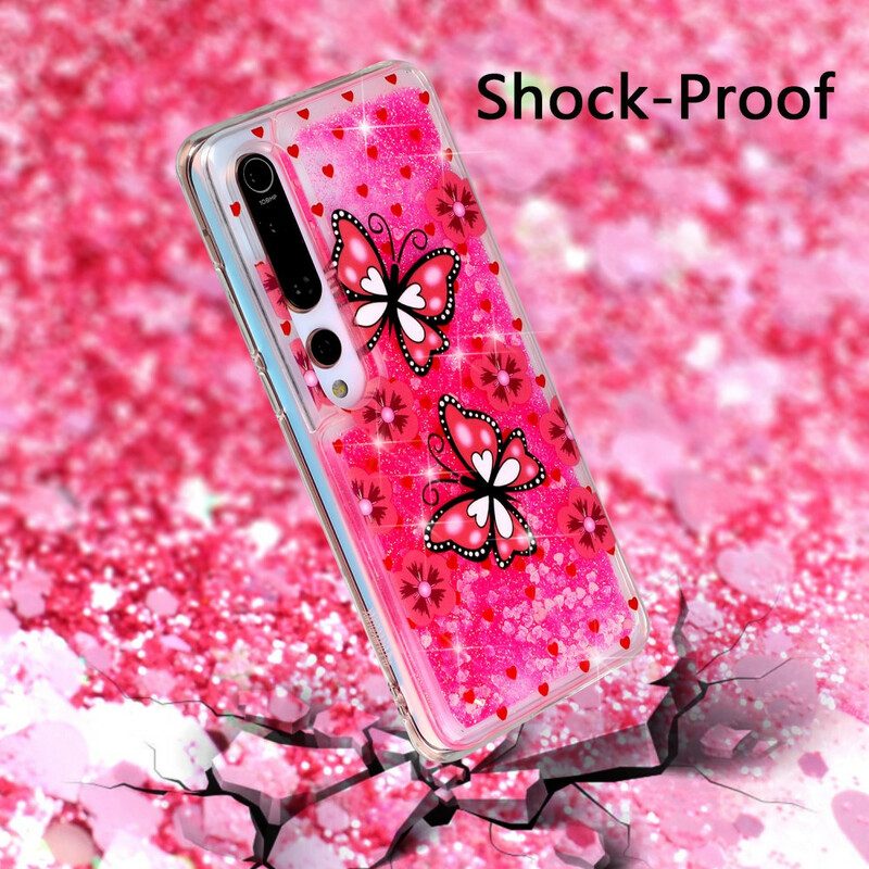 Cover Xiaomi Mi 10 / 10 Pro Farfalle Di Paillettes