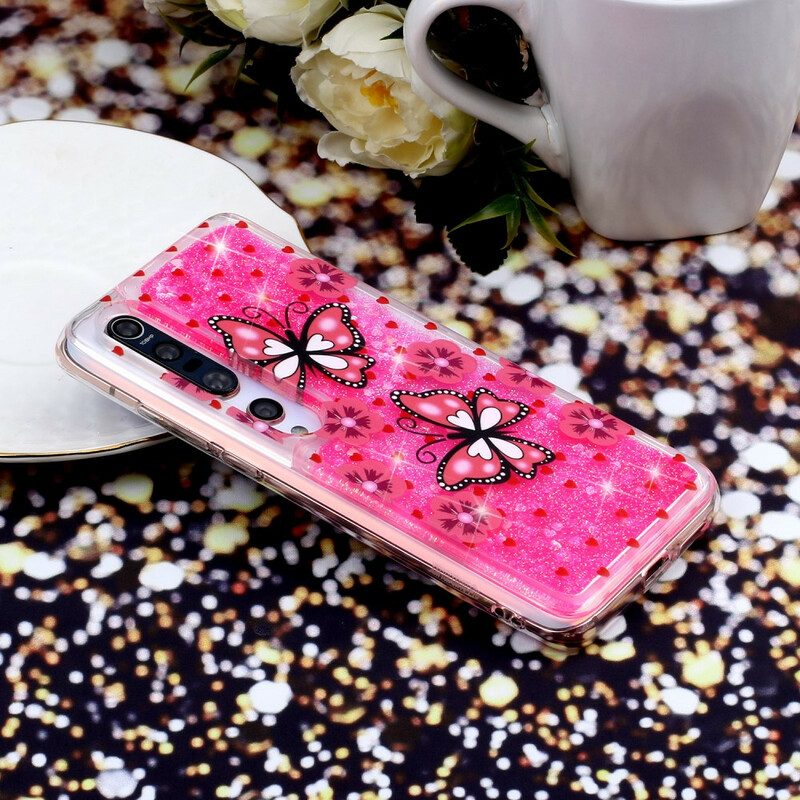 Cover Xiaomi Mi 10 / 10 Pro Farfalle Di Paillettes